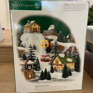 Department 56 village Animated Gondola Ski Lift with original box